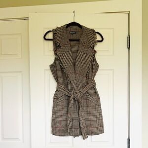 Democracy Houndstooth Sleeveless Vest